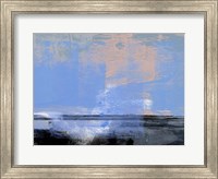 Abstract Light Blue and Black Fine Art Print