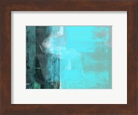 Abstract Turquoise Yellow and Green Fine Art Print