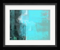 Abstract Turquoise Yellow and Green Fine Art Print