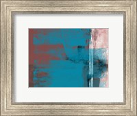 Abstract Blue Brown and White Fine Art Print