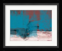 Abstract Blue and Brown I Fine Art Print