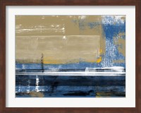 Abstract Biege and Blue Fine Art Print