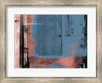 Blue and Brown Abstract Composition I Fine Art Print