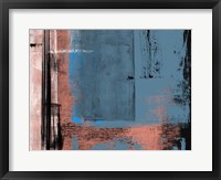 Blue and Brown Abstract Composition I Fine Art Print