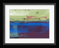 Blue and Green Abstract Composition I Fine Art Print
