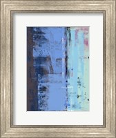 Turquoise Blue Abstract Composition I Fine Art Print