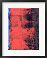Red and Blue Abstract Composition I Fine Art Print