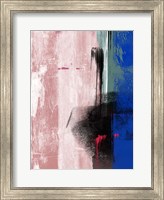 Blue and Black Abstract Composition I Fine Art Print