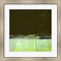 Green and Olive Abstract Composition I Fine Art Print