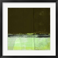Green and Olive Abstract Composition I Fine Art Print