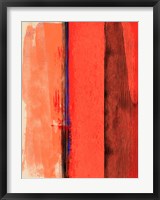 Red and Orange Abstract Composition I Fine Art Print