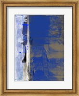 Blue and White Abstract Composition I Fine Art Print