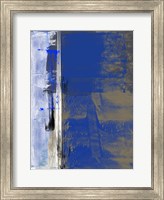 Blue and White Abstract Composition I Fine Art Print