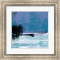 Blue and White Abstract Composition II Fine Art Print