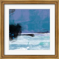 Blue and White Abstract Composition II Fine Art Print