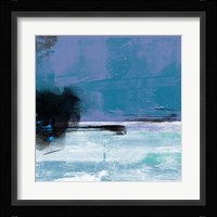 Blue and White Abstract Composition II Fine Art Print