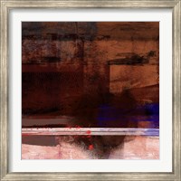 Brown and White Abstract Composition I Fine Art Print