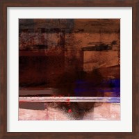 Brown and White Abstract Composition I Fine Art Print