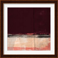 Brown and Orange Abstract Composition I Fine Art Print