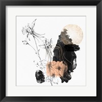 Yellow Abstract Flower Art Composition I Fine Art Print