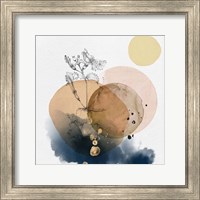 Flower and Watercolor Circles IV Fine Art Print