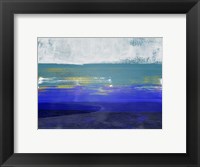 Abstract Navy Blue and Turquoise Fine Art Print