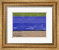 Abstract Blue and Olive Fine Art Print