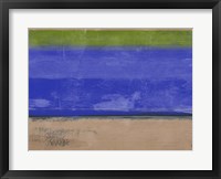 Abstract Blue and Olive Fine Art Print