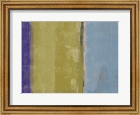 Abstract Blue and Ochre Fine Art Print