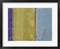 Abstract Blue and Ochre Fine Art Print
