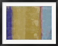 Abstract Mustard and Blue Fine Art Print