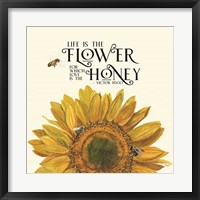 Honey Bees & Flowers Please II-The Flower Fine Art Print