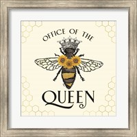 Honey Bees & Flowers Please IV-The Queen Fine Art Print