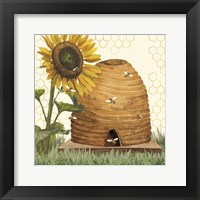 Honey Bees & Flowers Please VIII Framed Print