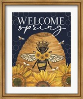 Honey Bees & Flowers Please portrait III-Welcome Spring Fine Art Print