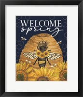 Honey Bees & Flowers Please portrait III-Welcome Spring Fine Art Print