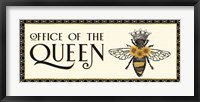 Honey Bees & Flowers Please panel II-The Queen Fine Art Print