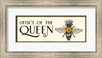 Honey Bees & Flowers Please panel II-The Queen Fine Art Print