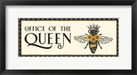 Honey Bees & Flowers Please panel II-The Queen Fine Art Print