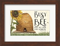Honey Bees & Flowers Please landscape II-Busy Bee Fine Art Print