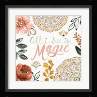 Floral Chic VI Framed Print