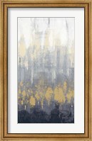 Rain on Asphalt III Navy Crop Fine Art Print