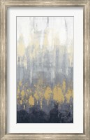 Rain on Asphalt III Navy Crop Fine Art Print