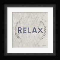 Victorian Bath Words II Sq Framed Print