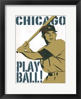 Play Ball Chicago Framed Print