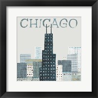 Chicago Landmarks I Framed Print