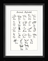 Animal Alphabet Fine Art Print
