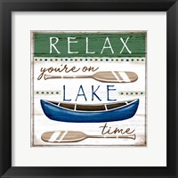 Lake Time Framed Print