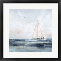 Blue Sailing Framed Print