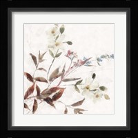 Neutral Wild Flowers Framed Print